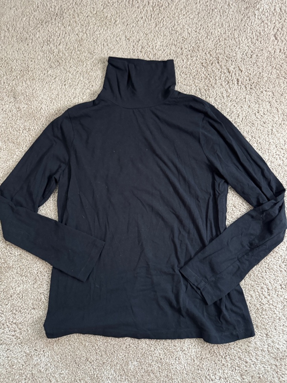Sonoma Black Turtleneck Long Sleeve Top
